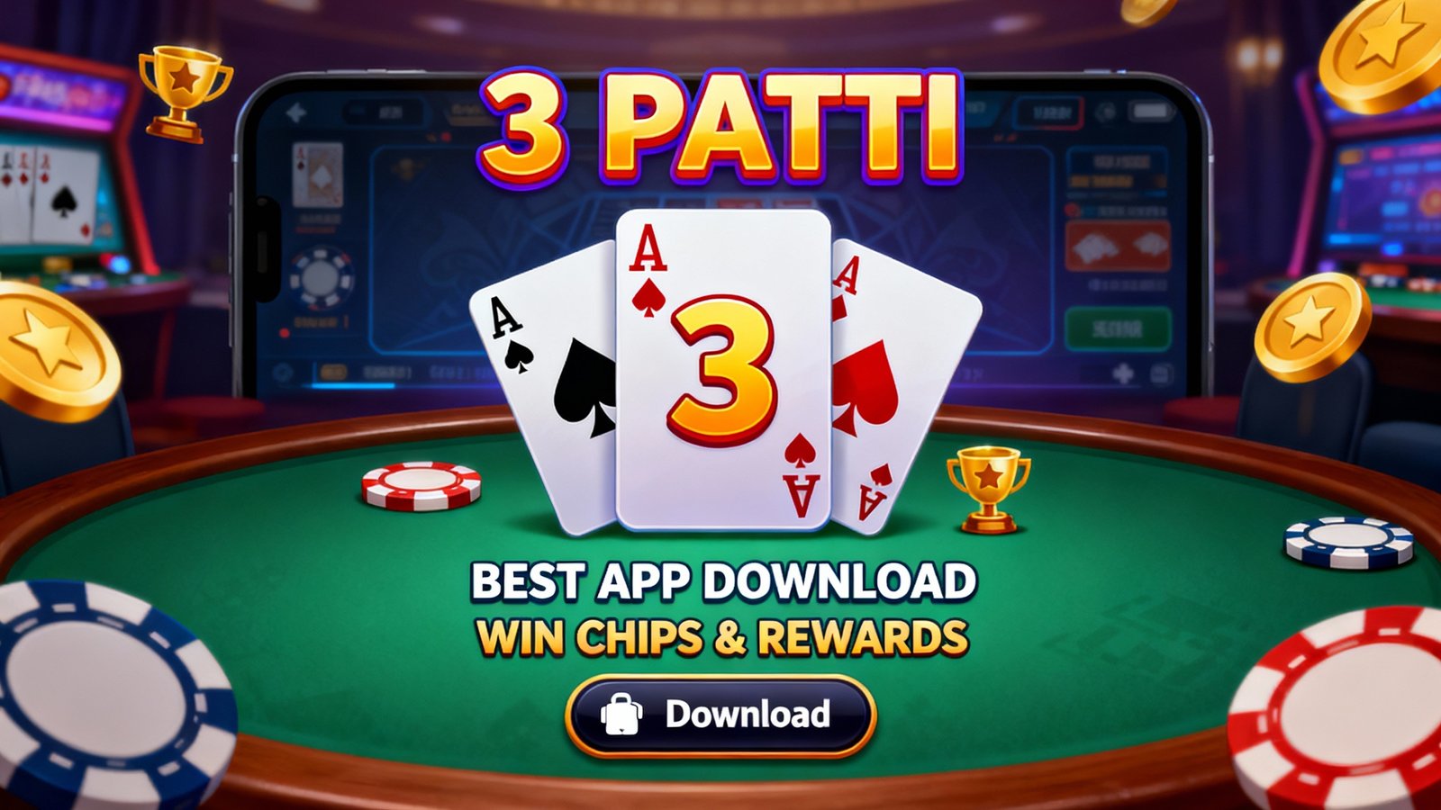 3 Patti Best App Download – Win Chips & Rewards