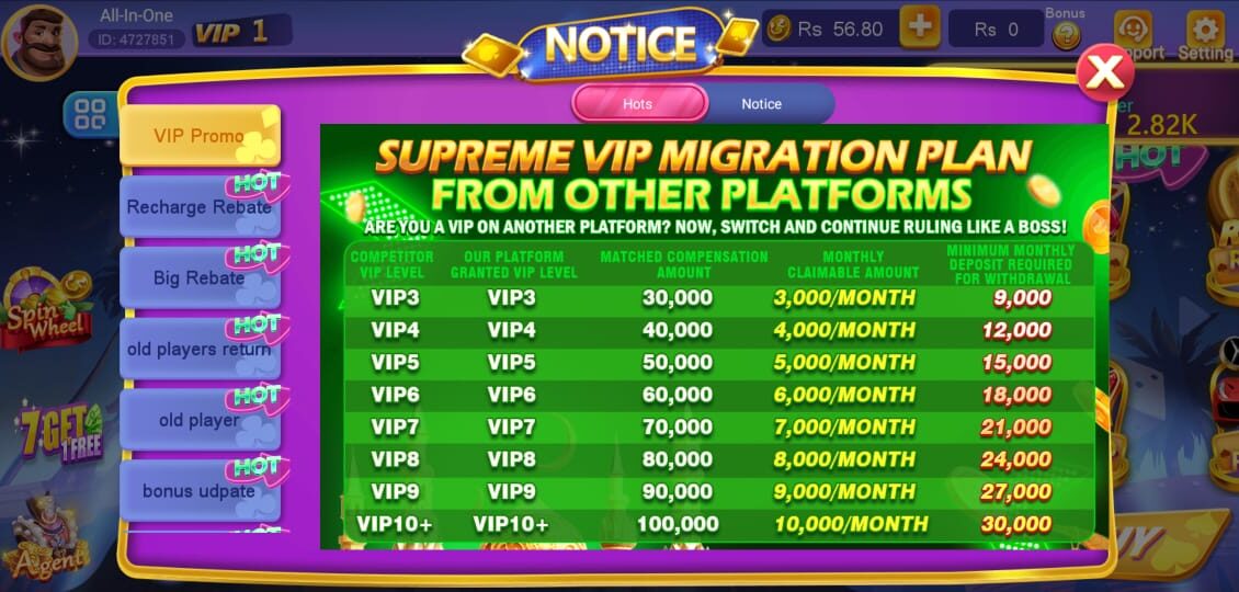 3 Patti Best VIP Promo Banner